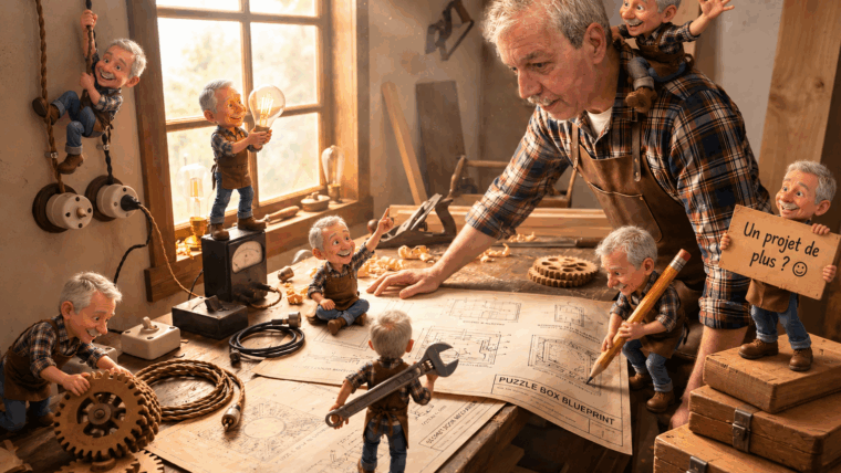 Dans l'atelier Escape Chô, la création de la 6ᵉ salle est déjà en cours.